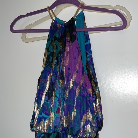 Gown- Xscape dress- multi color- size 4- floor length - Picture 7 of 7